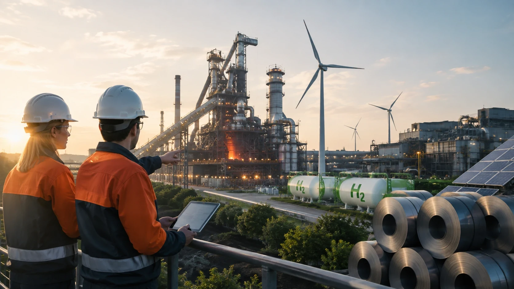 Steel Plant Carbon Footprint, Carbon Credit and Decarbonization Calculation Model